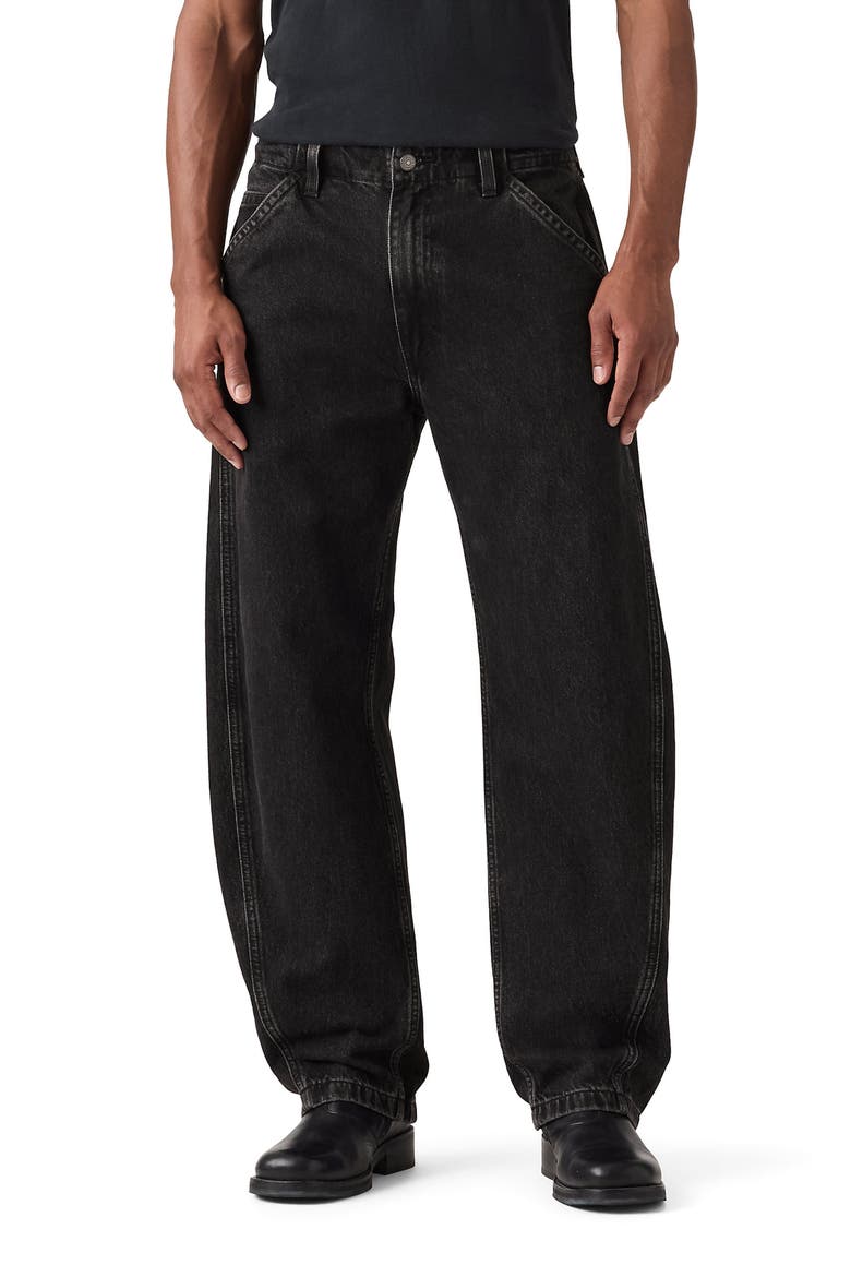 Loose Barrel Jeans, Main, color, FORGET ME NOTS