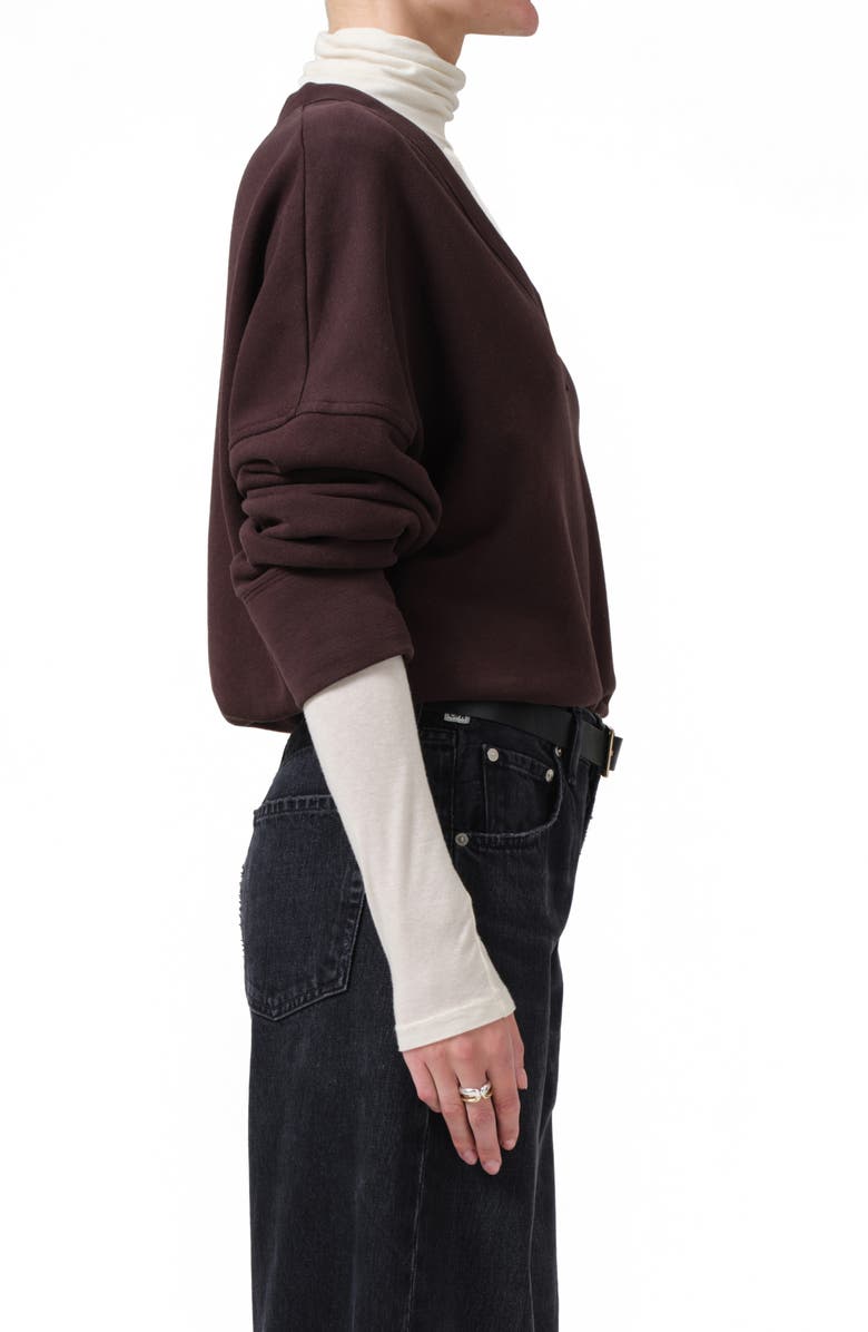 Citizens of Humanity Ronan V-Neck Sweatshirt, Alternate, color,