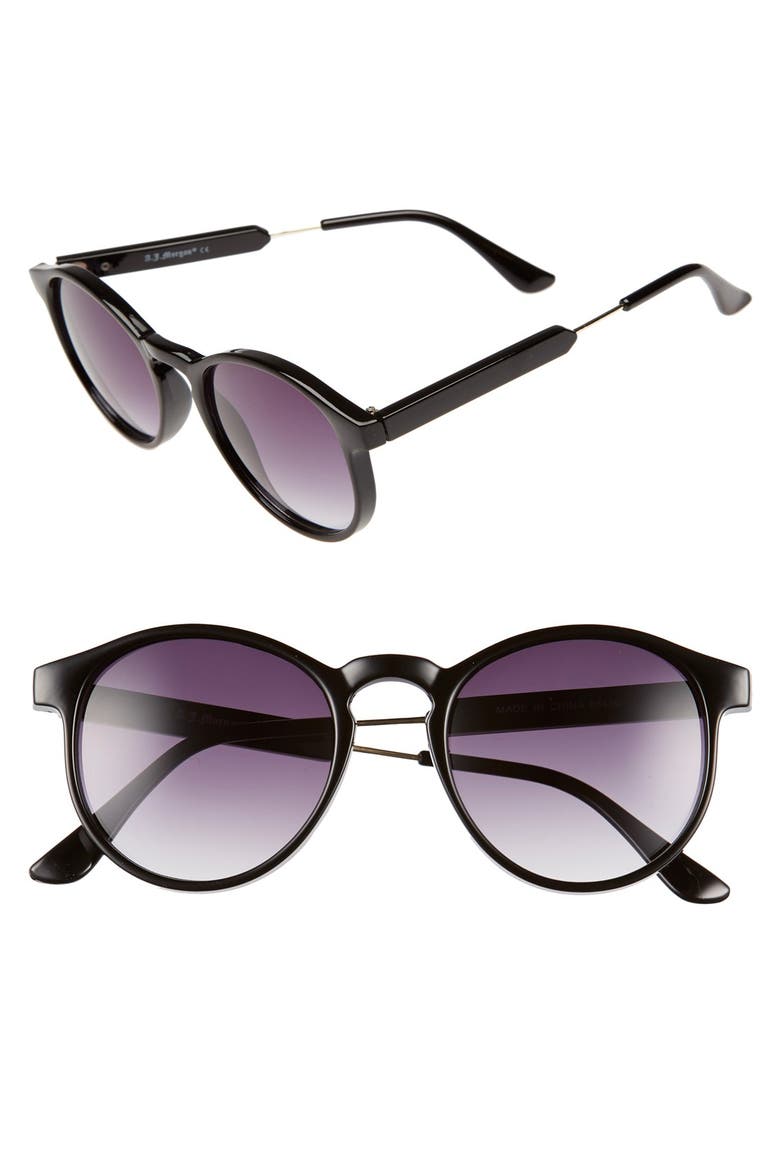 50mm Sunglasses, Main, color, BLACK