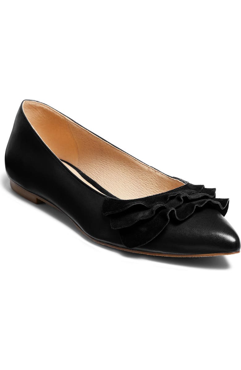 Jack Rogers Rose Ruffle Ballet Flat, Main, color,