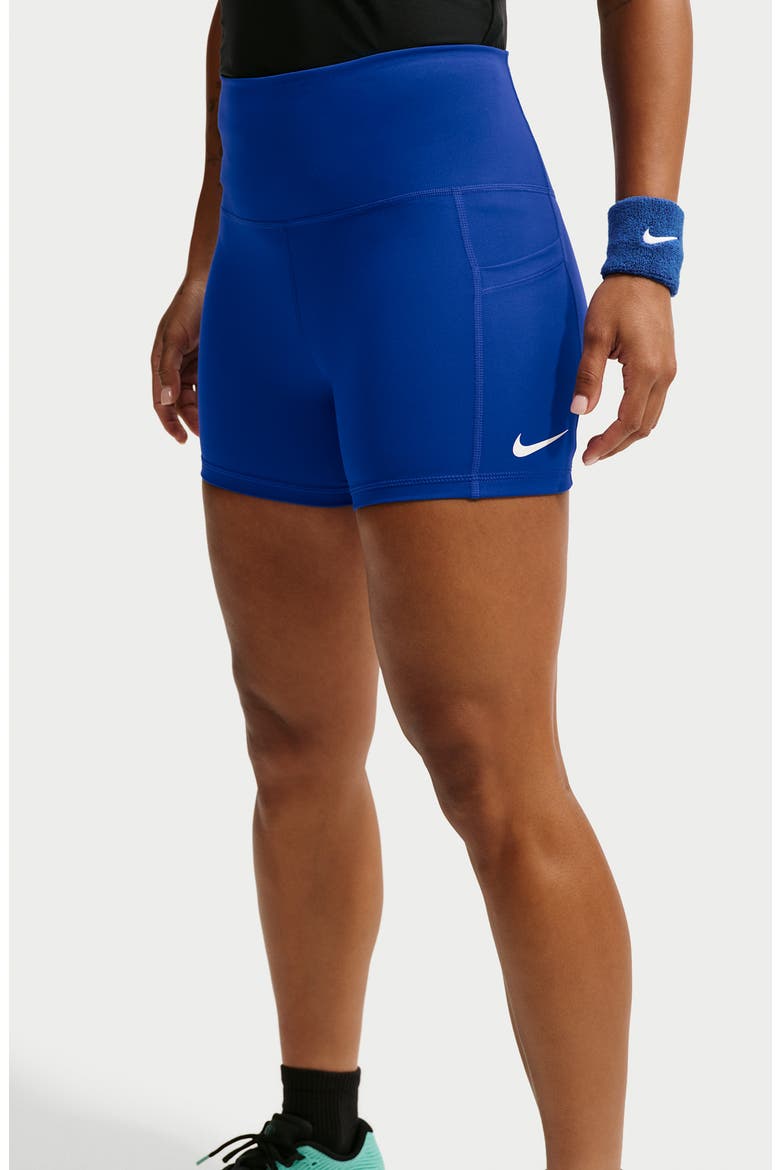 Court Dri-FIT Pocket Tennis Shorts, Alternate, color, 417 OLD ROYAL/WHITE