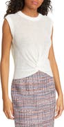 Veronica Beard Kellen Linen Blend Tank