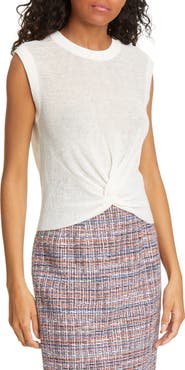 Veronica Beard Kellen Linen Blend Tank
