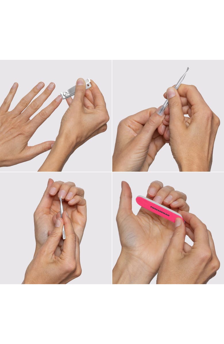 TWEEZERMAN Mini Neon Nail Care Set, Alternate, color,