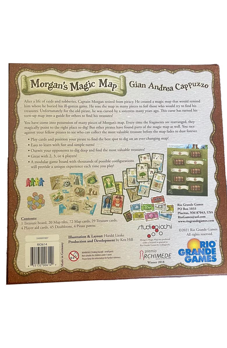 RIO Grande Games ACH Morgan's Magic Map Tile Placement Game, Alternate, color, Multicolored