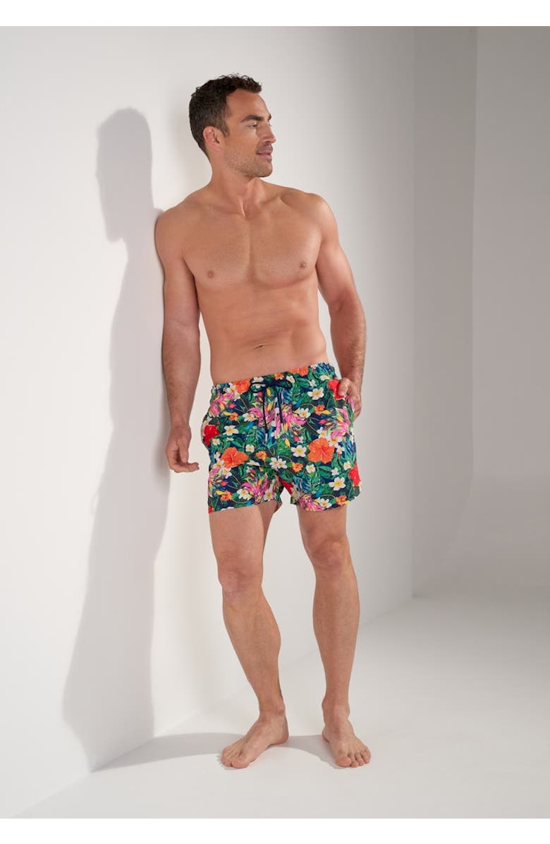 HOM Peacock Beach Boxer, Alternate, color, Multico Print