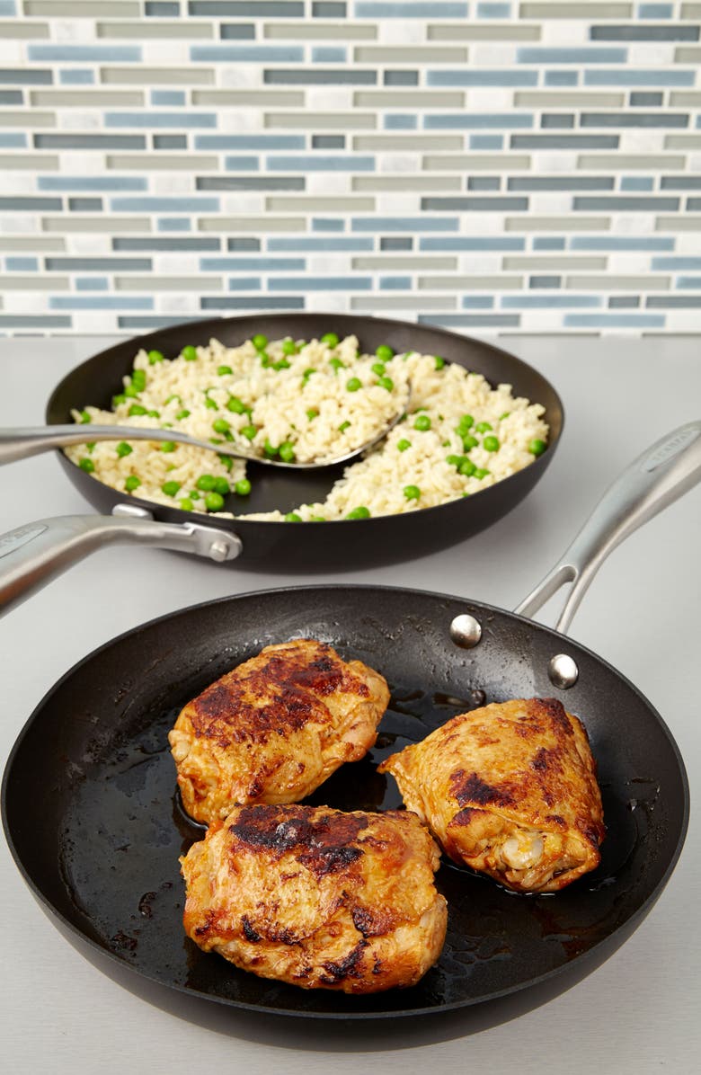 Scanpan Pro IQ 2-Piece Aluminum Nonstick Fry Pan Set, Alternate, color, Black