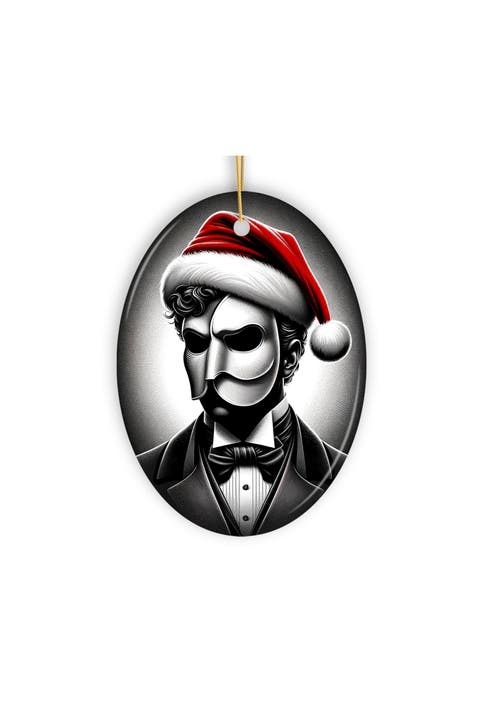 Phantom Of The Opera Santa Hat Ornament - Version 2