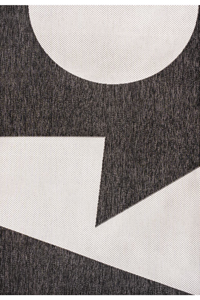 Lucian Modern Geometric Abstract Two-Tone Area Rug, Main, color, Black/Cream