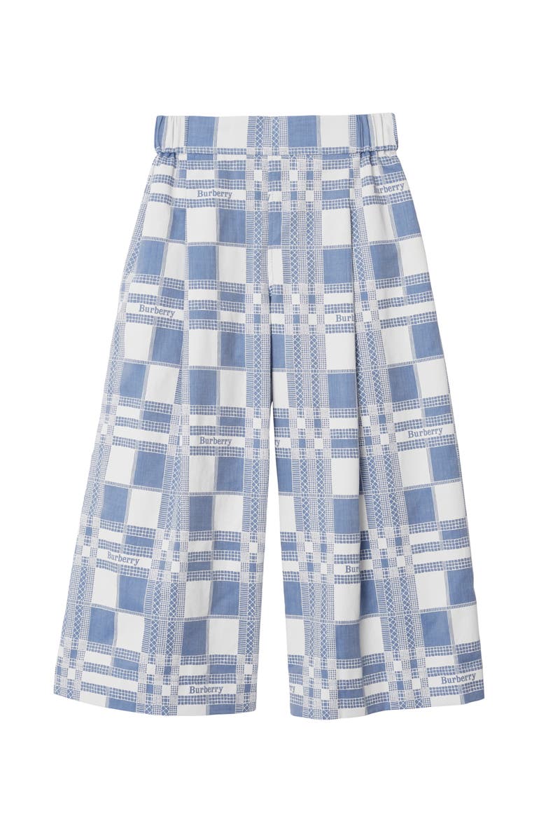 Burberry Check Cotton Trousers, Main, color, 