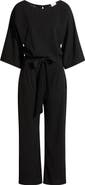 NIKKI LUND Joycelyn Flare Sleeve Tie Waist Jumpsuit