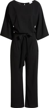 NIKKI LUND Joycelyn Flare Sleeve Tie Waist Jumpsuit