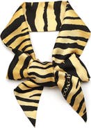 COACH Tiger Stripe Wide Silk Scarf