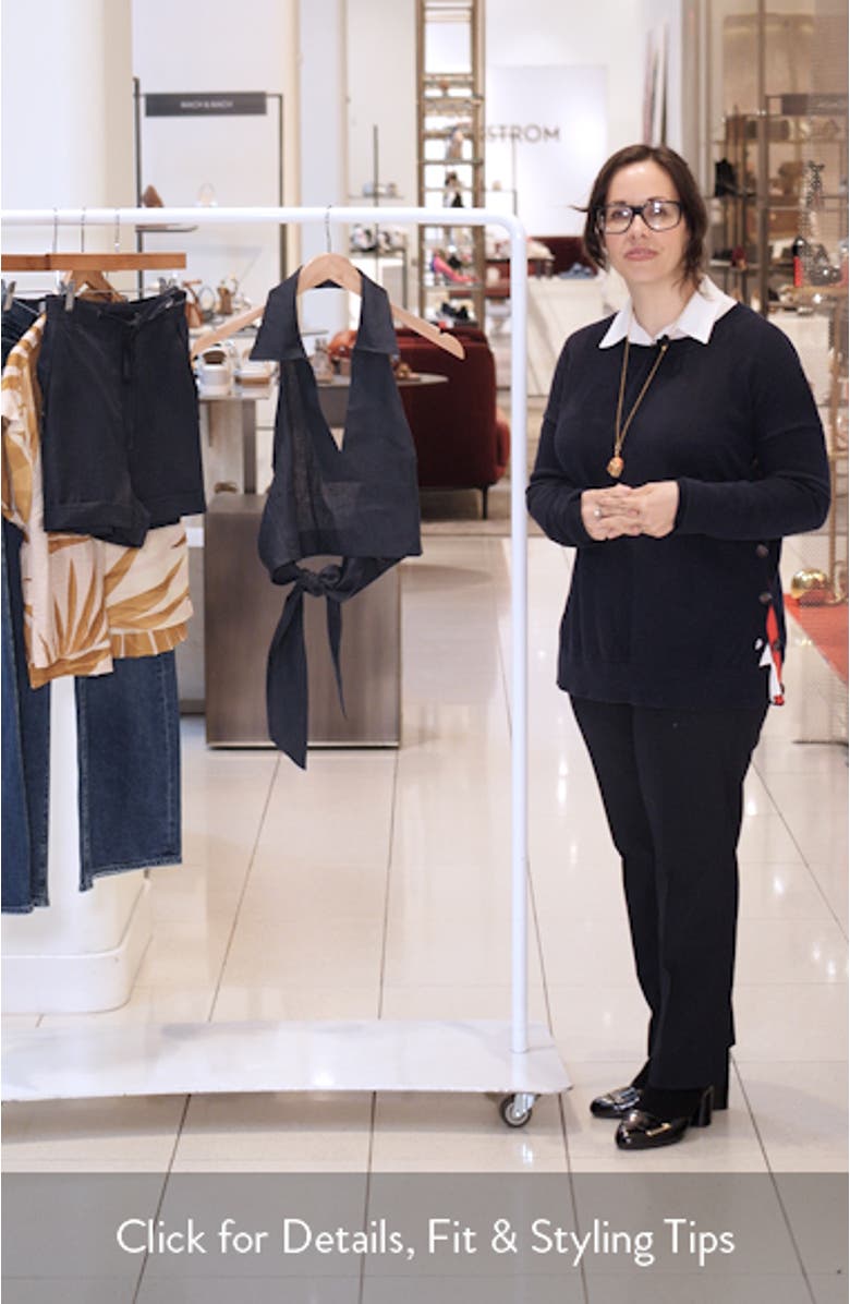 Cara Halter Tie Back Crop Top, sales video thumbnail