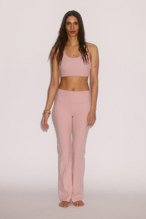 Flared yoga leggings with softmove