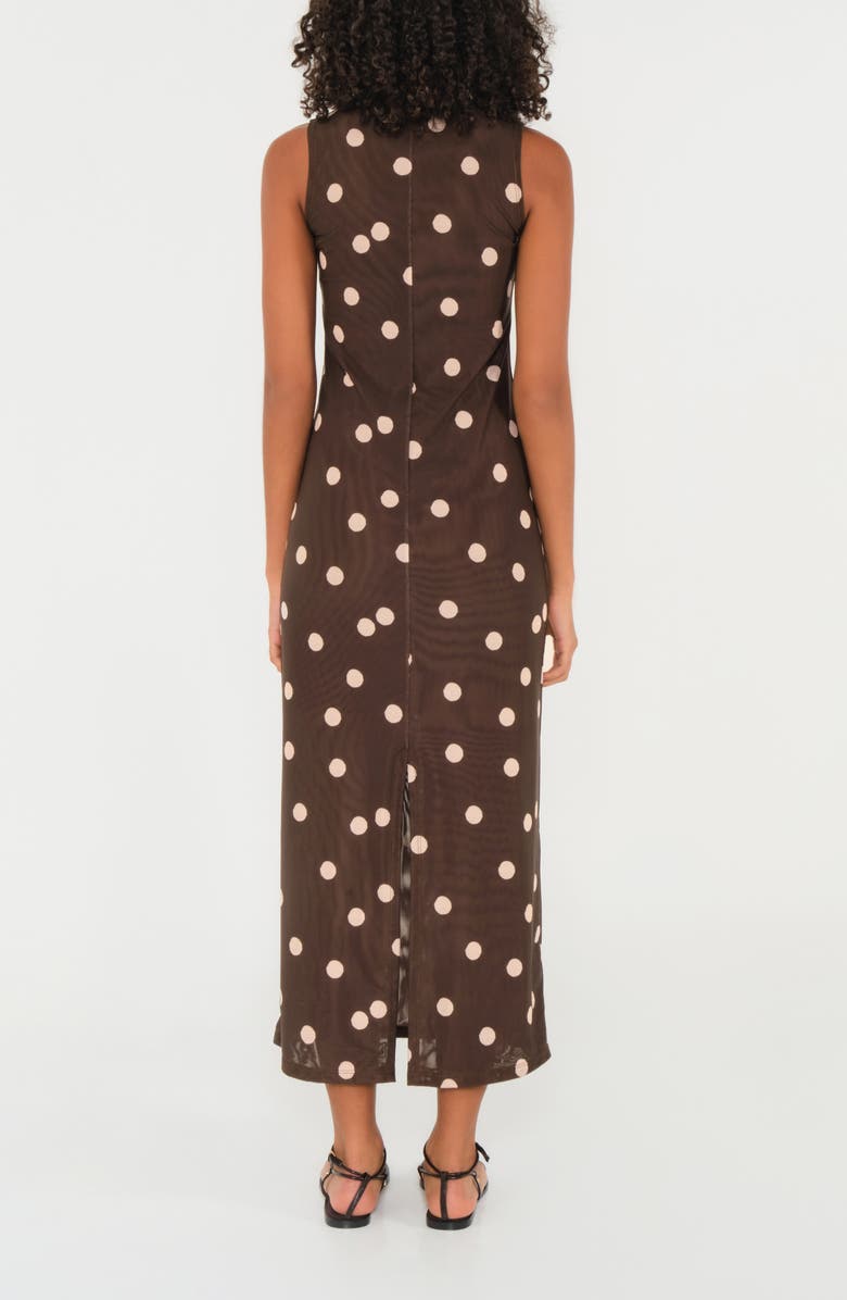 The Lulo Project Salty Sleeveless Maxi Dress, Alternate, color, Polka Dots Cream