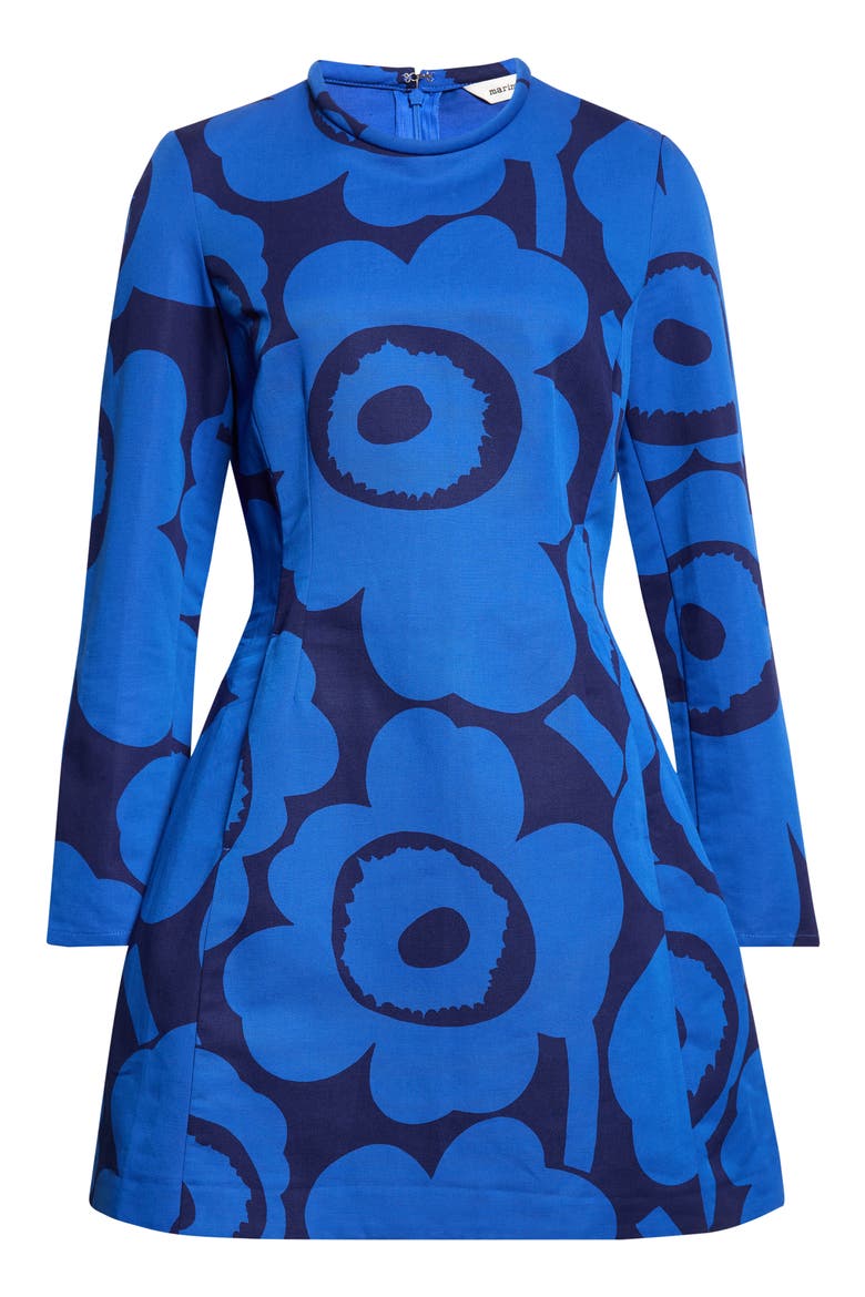 Melkein Unikko Minidress, Alternate, color, DARK BLUE BLUE