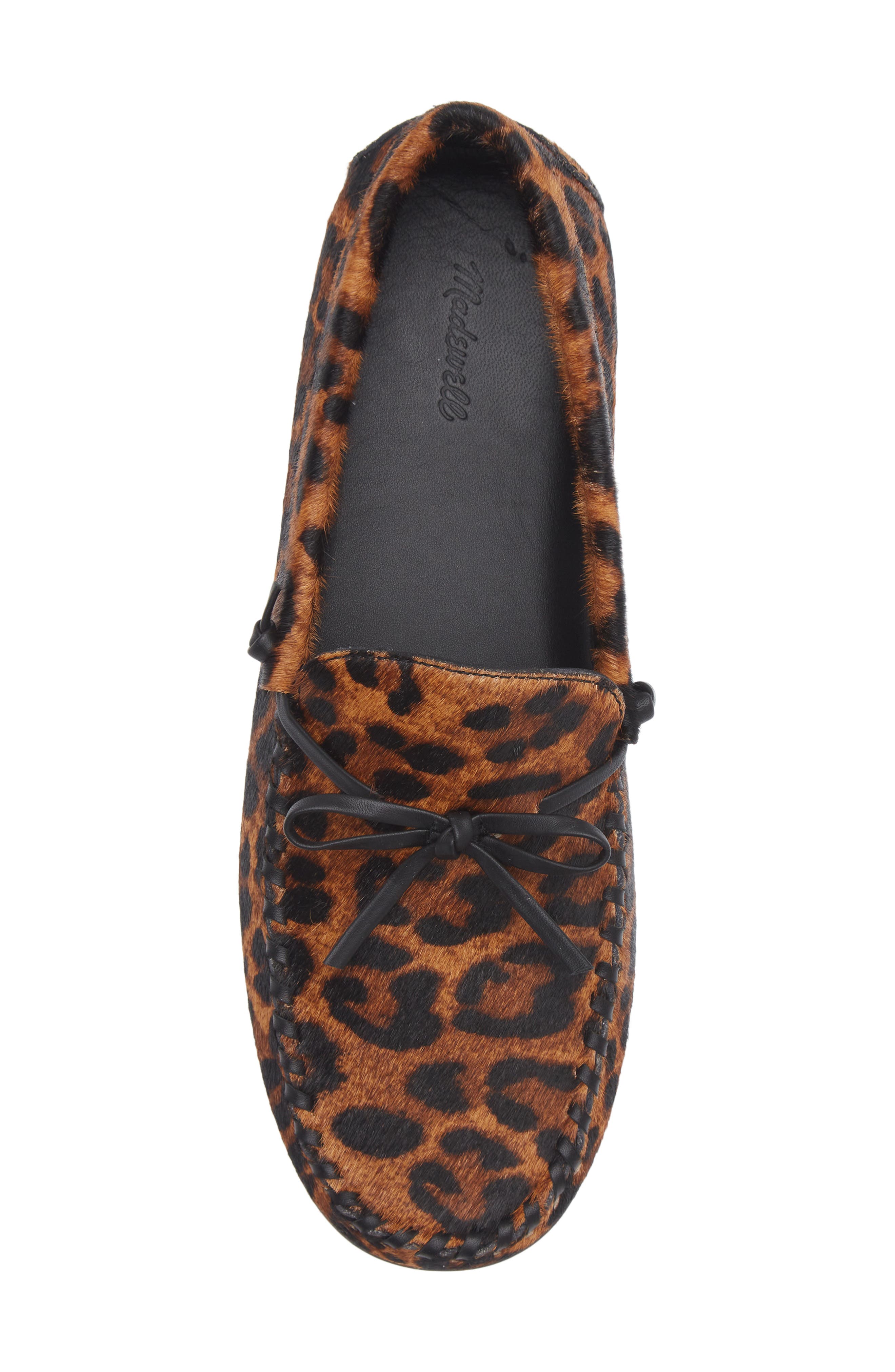 Madewell Meadow Genuine Calf Hair Driver Flat, Alternate, color, Caramel Multi