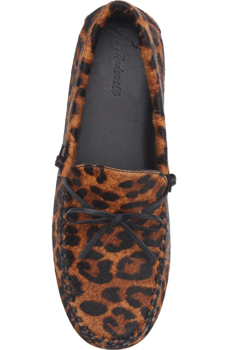 Madewell Meadow Genuine Calf Hair Driver Flat, Alternate, color, Caramel Multi