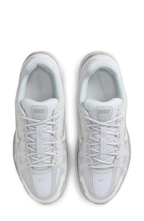 Nike Wmns P-6000 Mtlc Summit White/white/pure Platinum Women's Low Shoe In Metallic Summit White/white