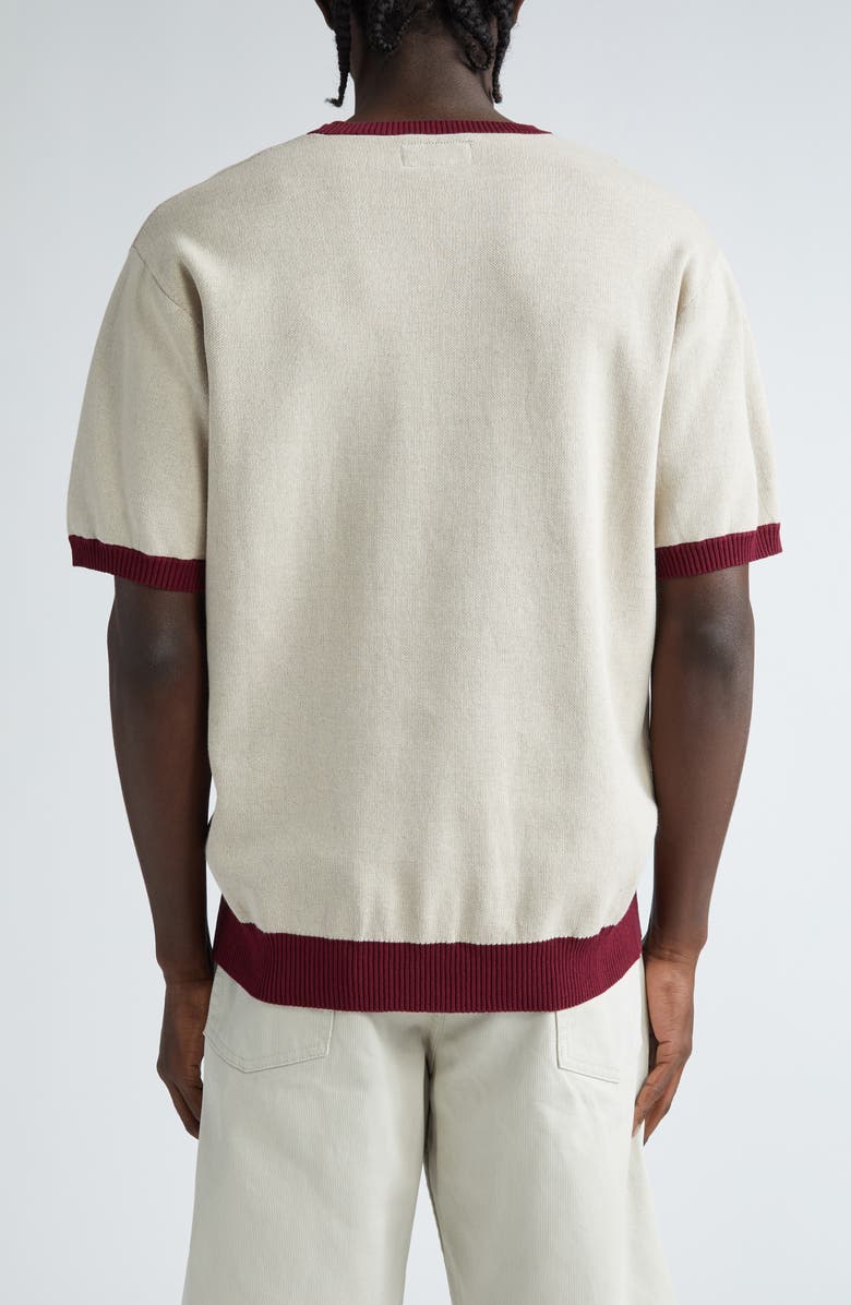 BEAMS Jacquard Knit T-Shirt, Alternate, color, 