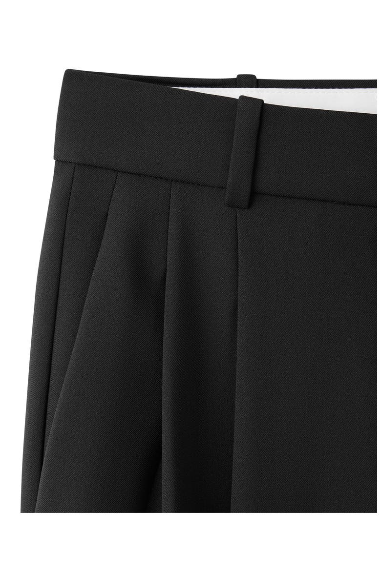 Roma Straight Leg Tailored Trousers, Alternate, color, BLACK