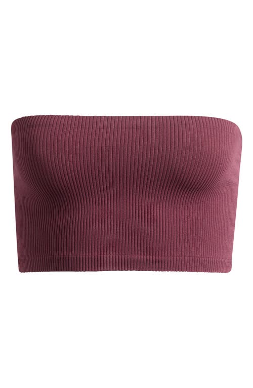 Free People Amelia Bandeau Bra In Burgundy