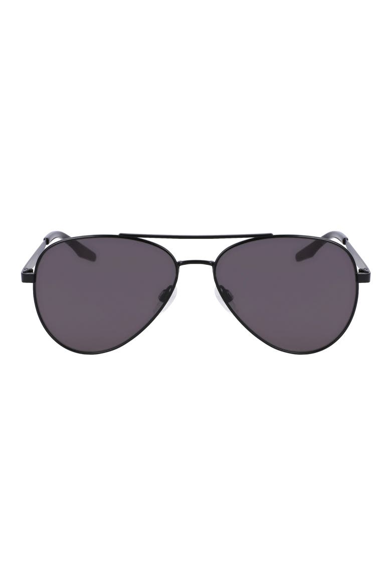 Elevate 58mm Aviator Sunglasses, Main, color, MATTE BLACK