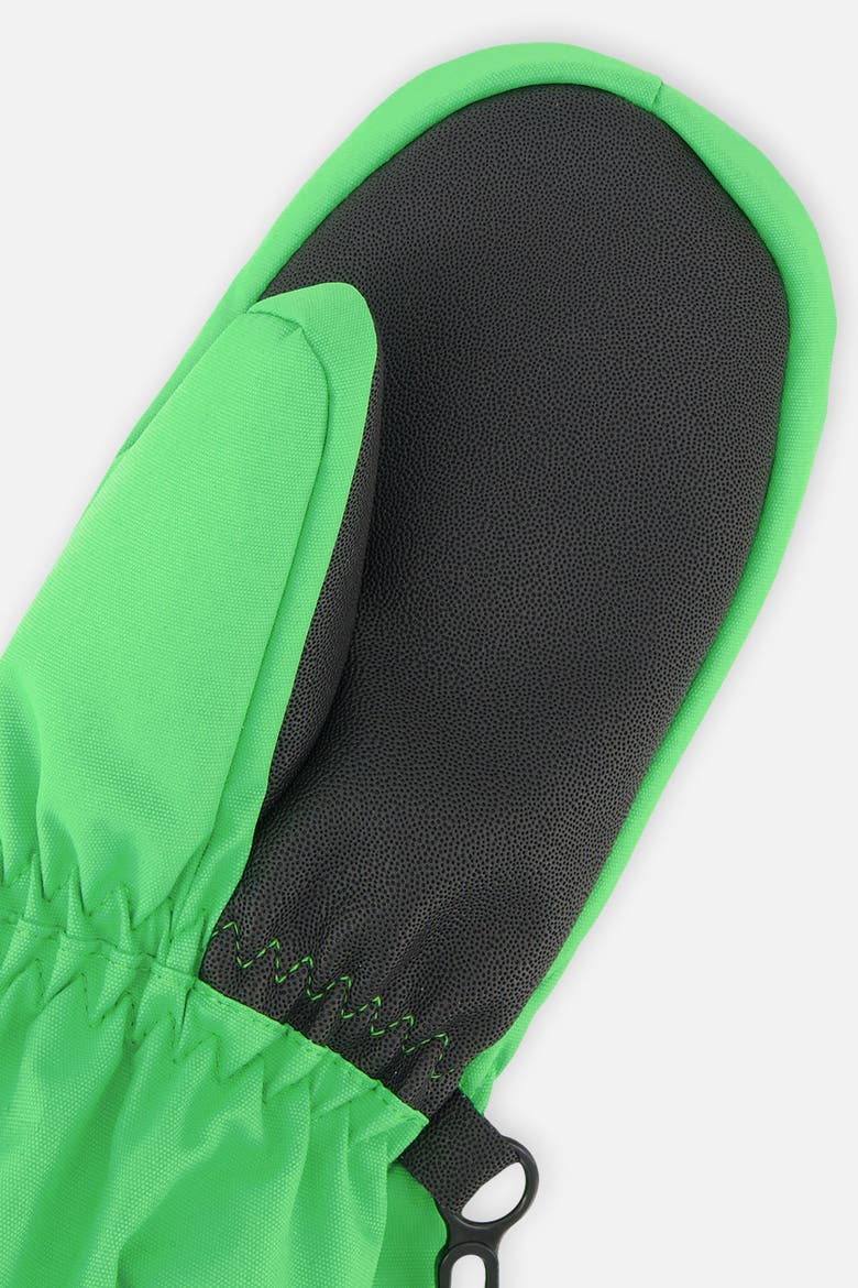 Boy Play Waterproof Rubberized Palm Winter Mittens, Alternate, color, Vibrant Green