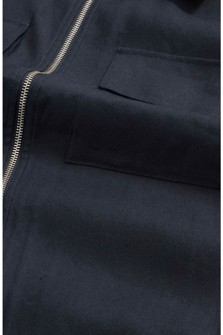 Alban 1808 Canvas Zip-Up Shirt Jacket, Alternate, color, DEEP NAVY