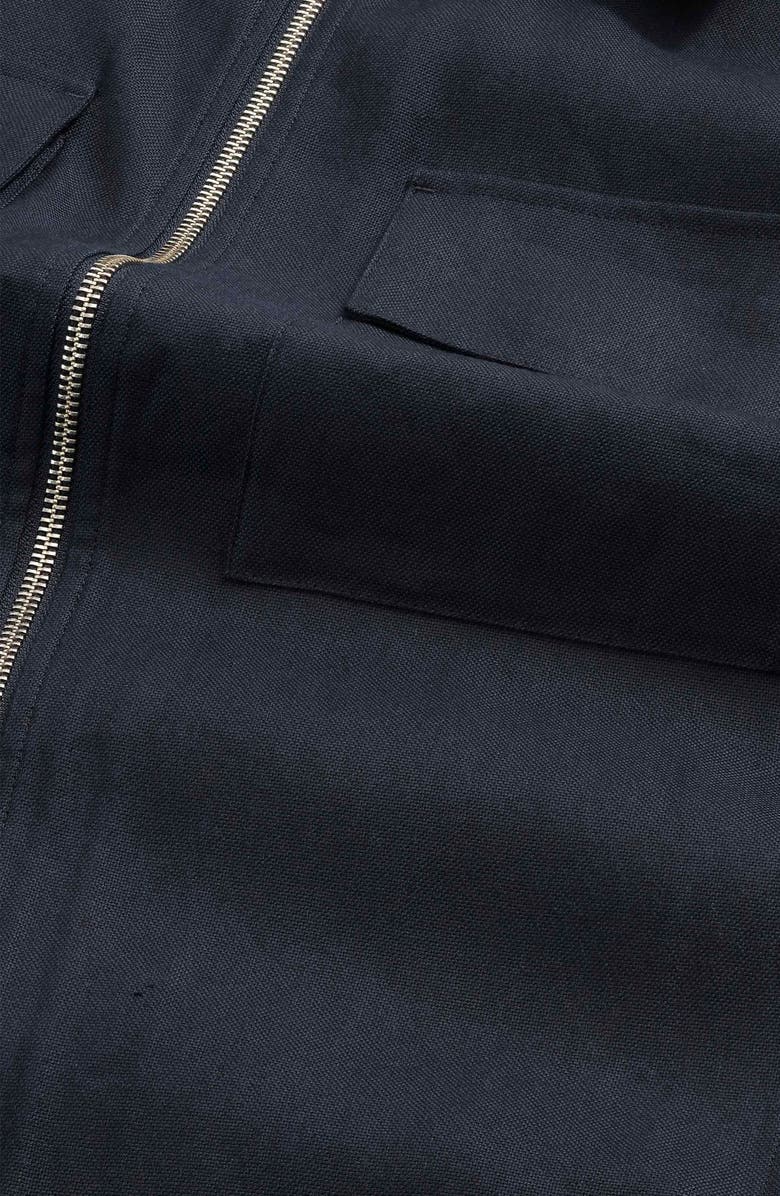 NN07 Alban 1808 Canvas Zip-Up Shirt Jacket, Alternate, color, Deep Navy