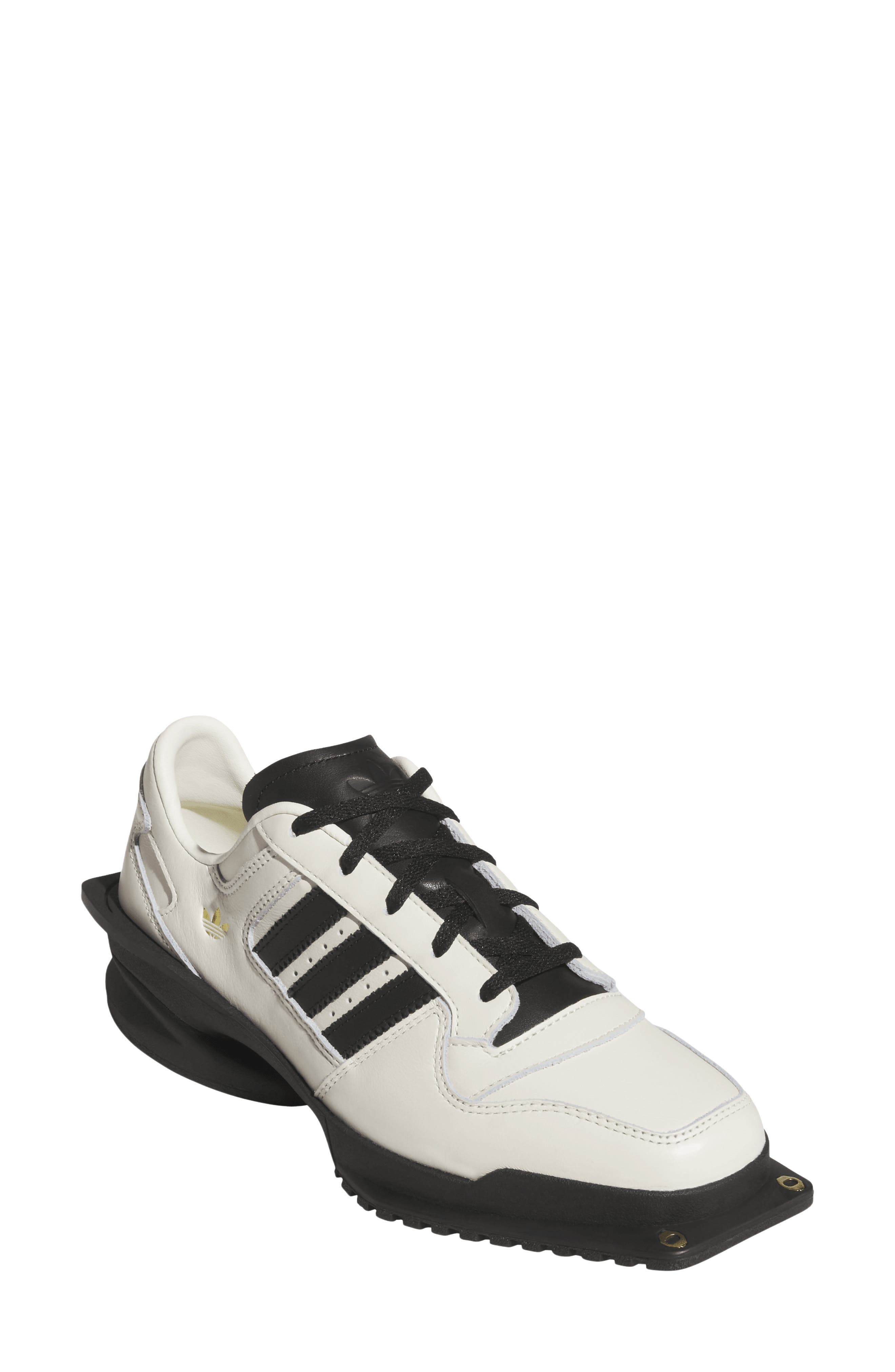adidas Forum Cubism SQ Sneaker, Main, color, Cream White/ Black/ Gold