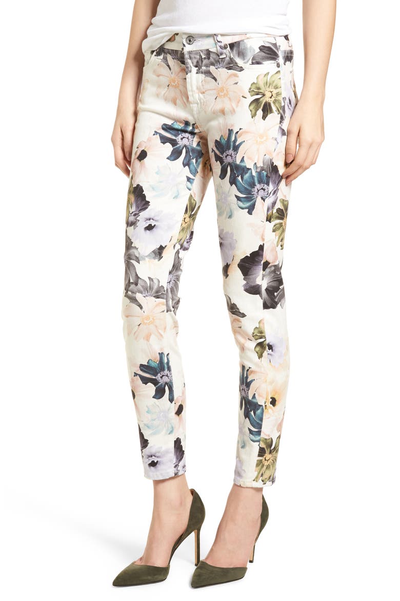 7 For All Mankind® The Ankle Skinny Jeans, Main, color, DESERT GARDEN