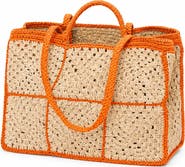 Zanatany Concepts Carrey Raffia Tote Bag
