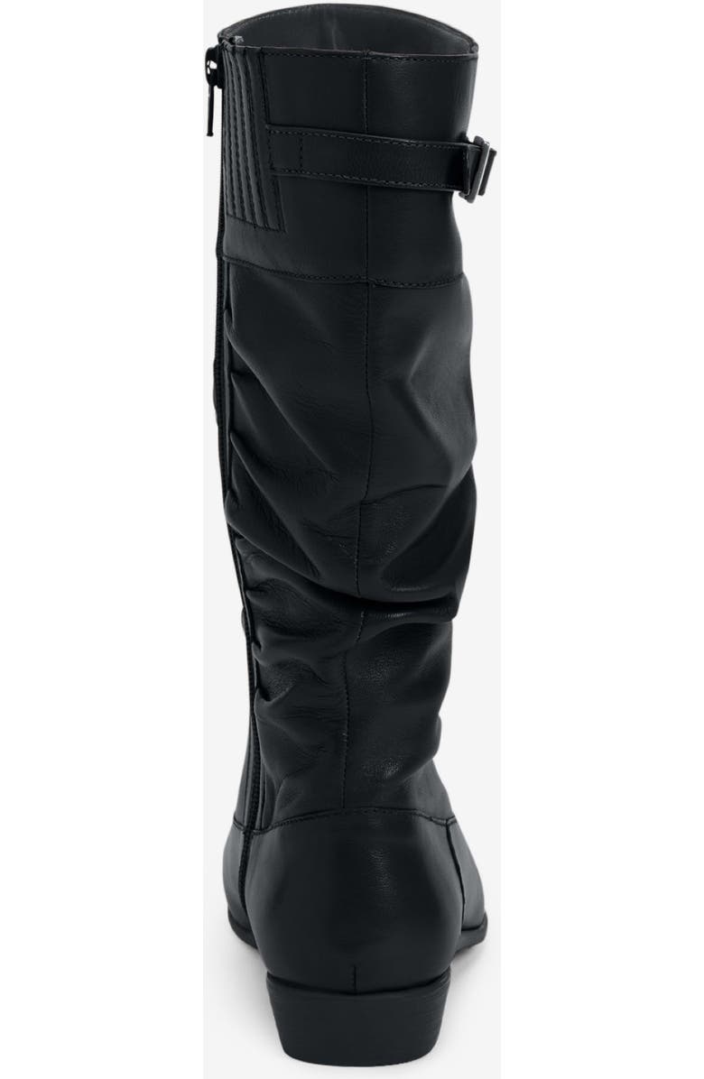 Comfortview The Monica Wide Calf Leather Boot, Alternate, color, Black