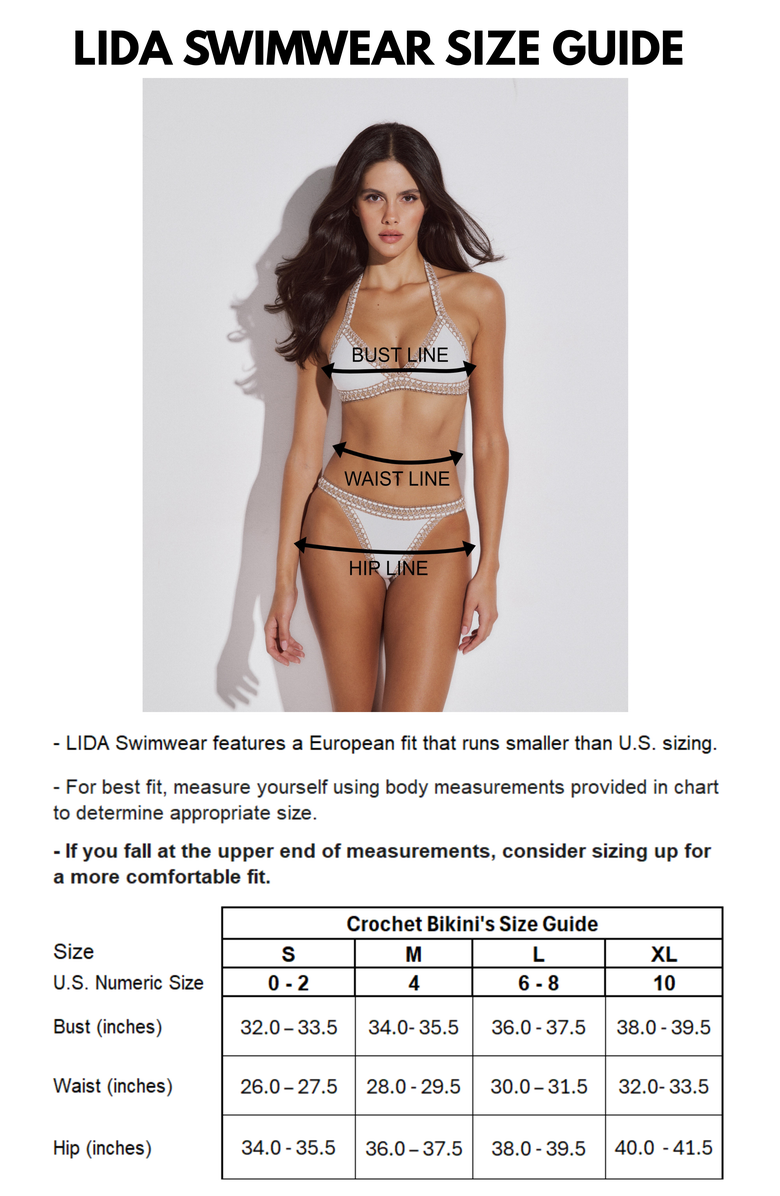 LIDA SWIMWEAR Thalassa Bikini Slip Bottom with Crocheted Border, Alternate, color, Black