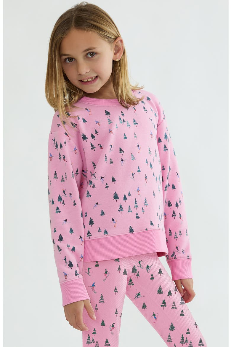 Kids' Little Cassia Cotton Blend Sweatshirt, Main, color, SKI PATROL