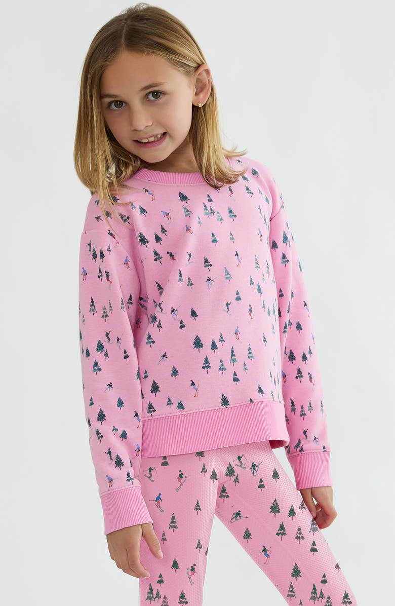 Beach Riot Kids' Little Cassia Cotton Blend Sweatshirt, Main, color, 