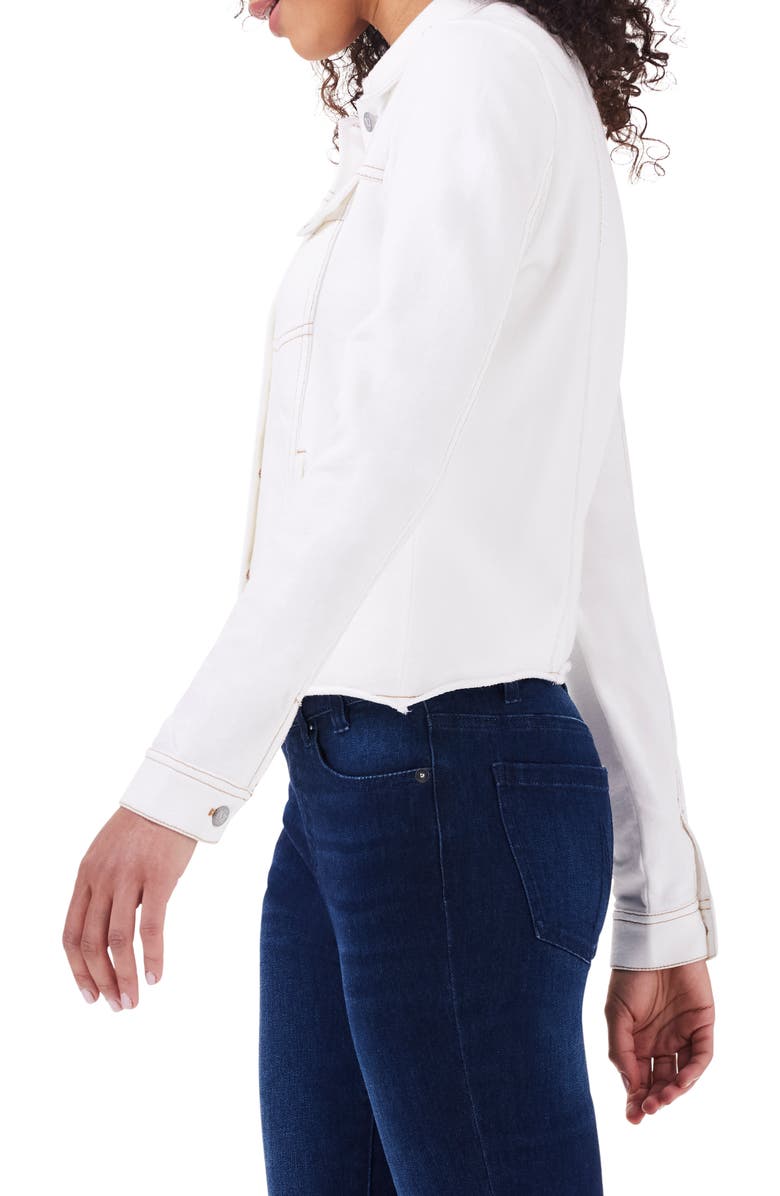 NZT by NIC+ZOE French Terry Trucker Jacket, Alternate, color, 