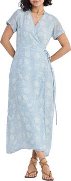 Reistor Maxi Wrap Dress in Florals