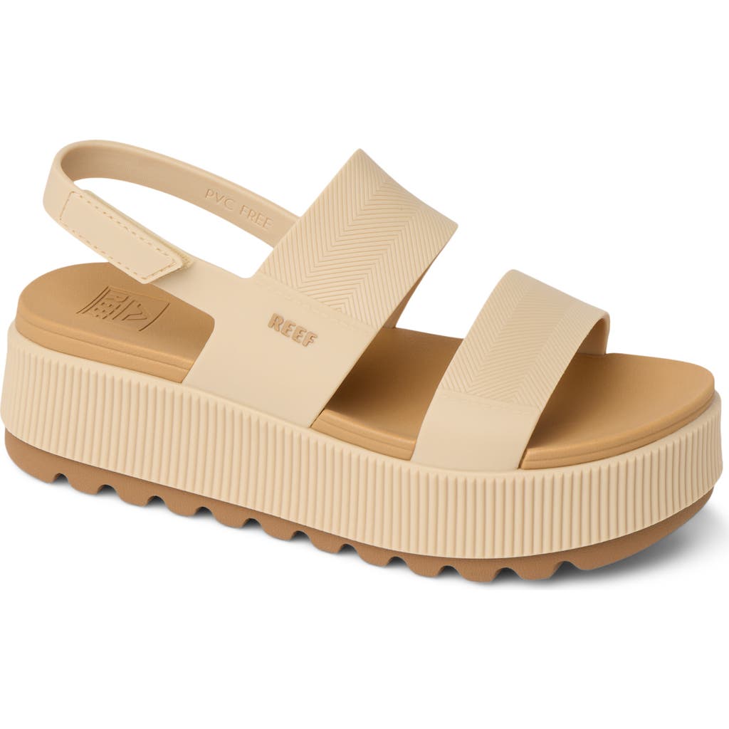 Reef Water Vista Platform Slingback Sandal in Seashell at Nordstrom, Size 9