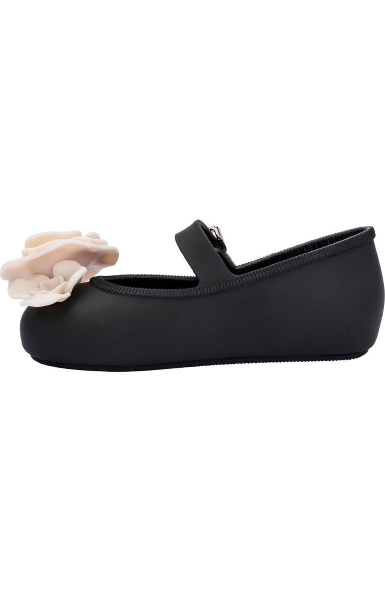 Mini Melissa Kids' Soft Ballerina Mary Jane Flat, Alternate, color, Black