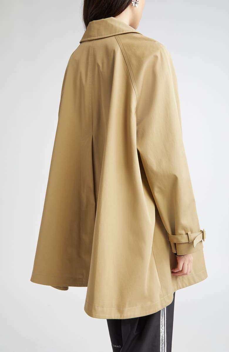 Sandy Liang Huxley Gabardine Trench Coat, Alternate, color, 