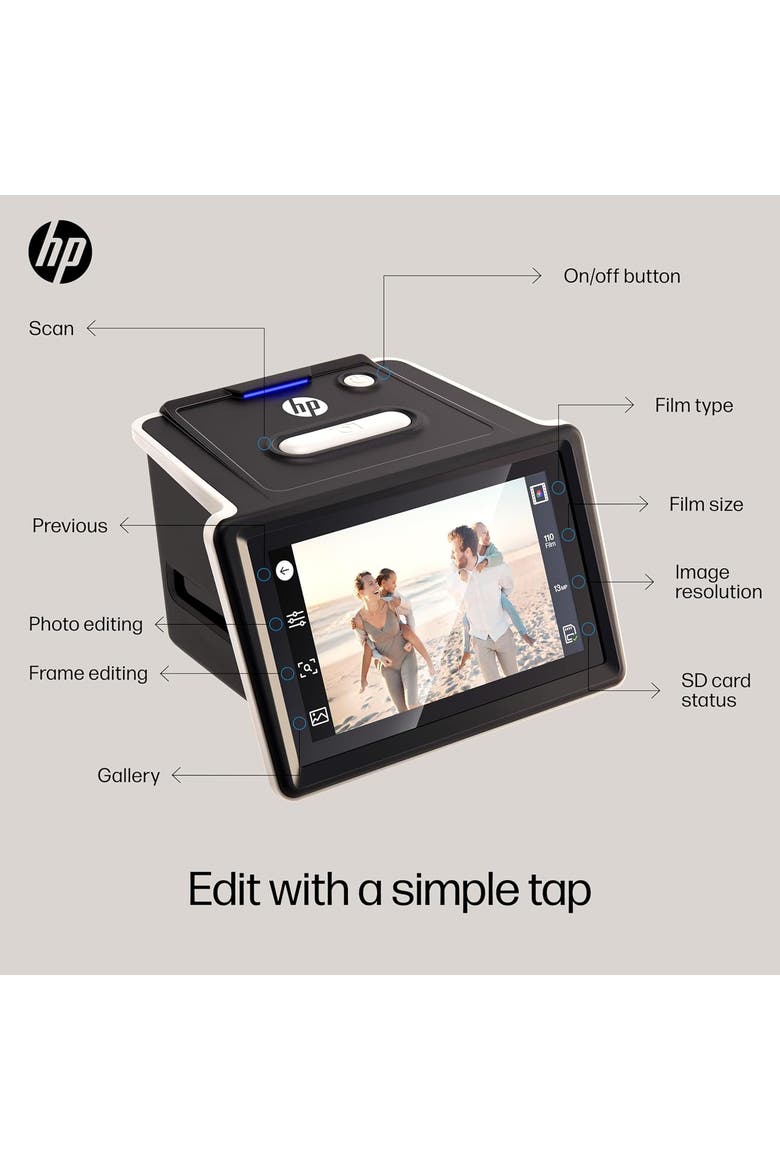 FilmScan Slide & Film Scanner 22MP, Alternate, color, Black