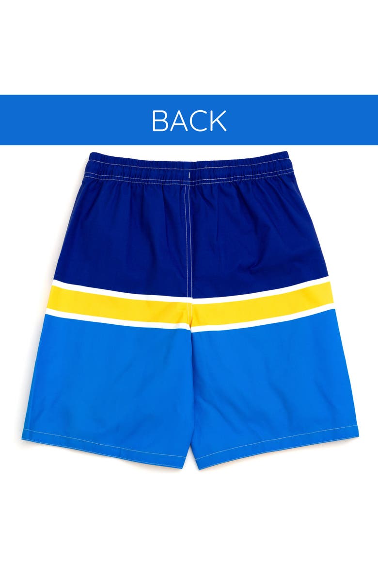 Swimwear Swim Trunks, Alternate, color, Piplup Quaxly Blue