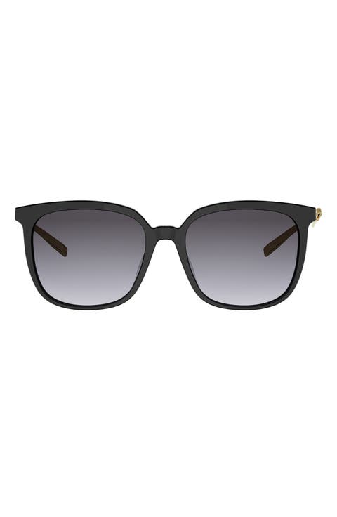'Dior Bow S1I Gradient Square Sunglasses
