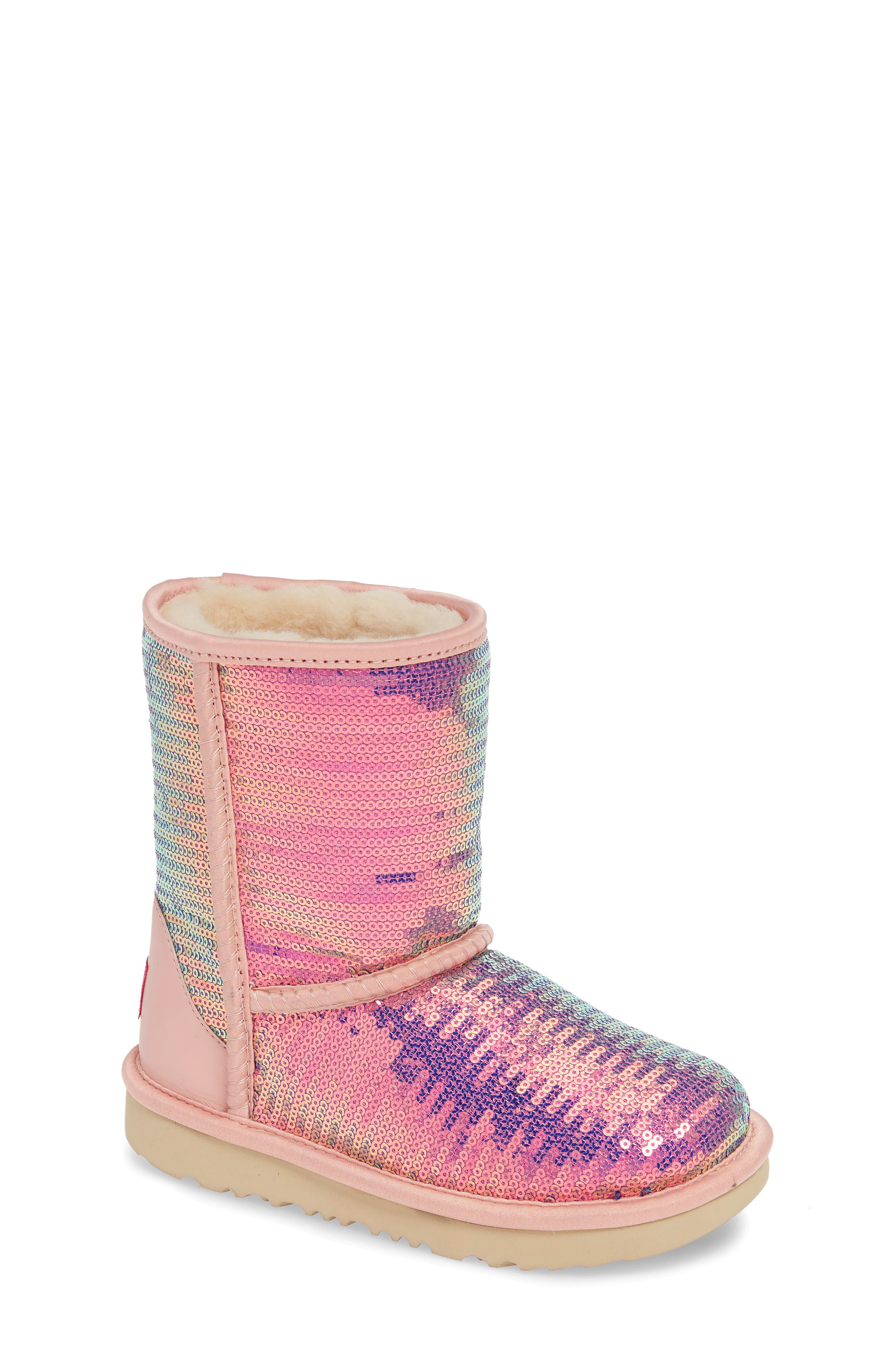 UGG<sup>®</sup> Classic Short II Sequin Boot, Main, color, 
