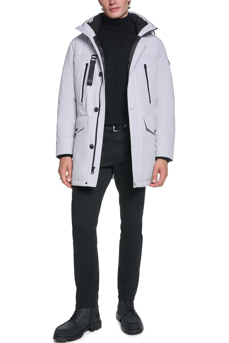 Signature Hooded Parka, Alternate, color, STONE