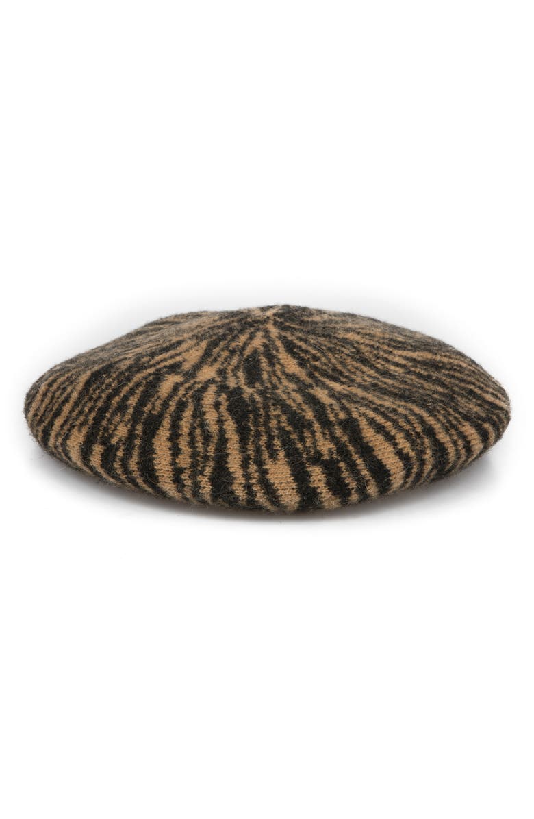 San Diego Hat Tiger Wool Blend Beret, Main, color, Tiger