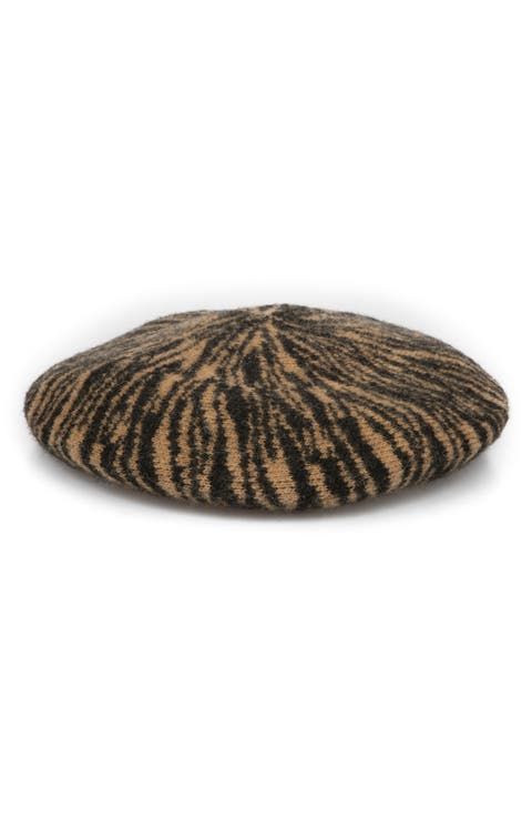 Tiger Wool Blend Beret